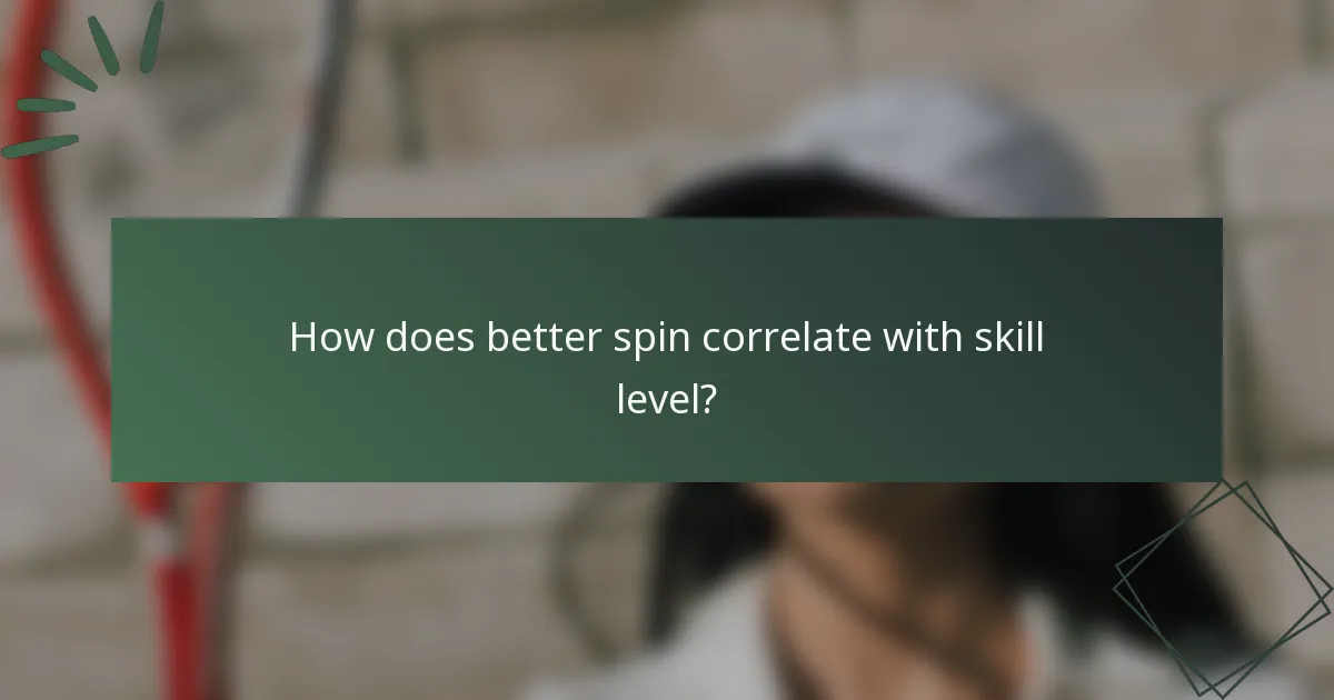 Kako je boljši spin povezan z raven znanja?